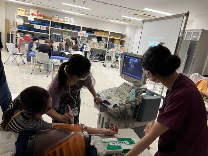 フィジカルアセスメント エコー実習